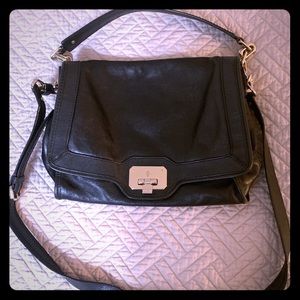 Cole Haan black leather satchel purse